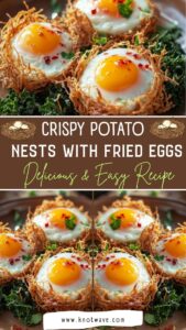 Crispy Potato Nests with Fried Eggs Delicious & Easy Recipe
