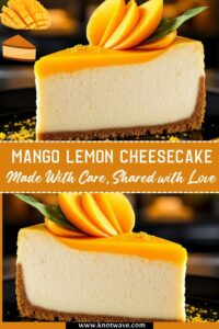 Mango Lemon Cheesecake Made With Care, Shared with Love
