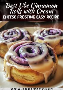 Best Ube Cinnamon Rolls with Cream Cheese Frosting Easy Recipe