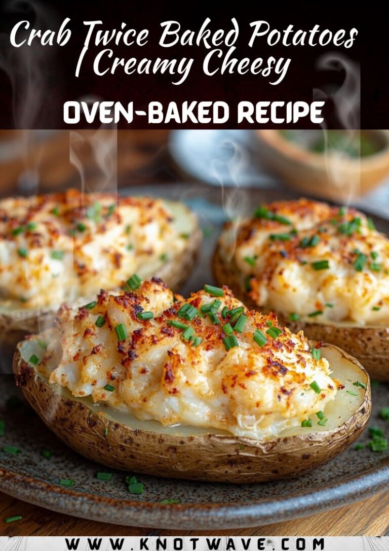 Crab Twice Baked Potatoes Creamy Cheesy Oven-Baked Recipe