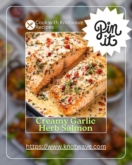 Creamy Garlic Herb Salmon Rich Flavorful & Easy to Make
