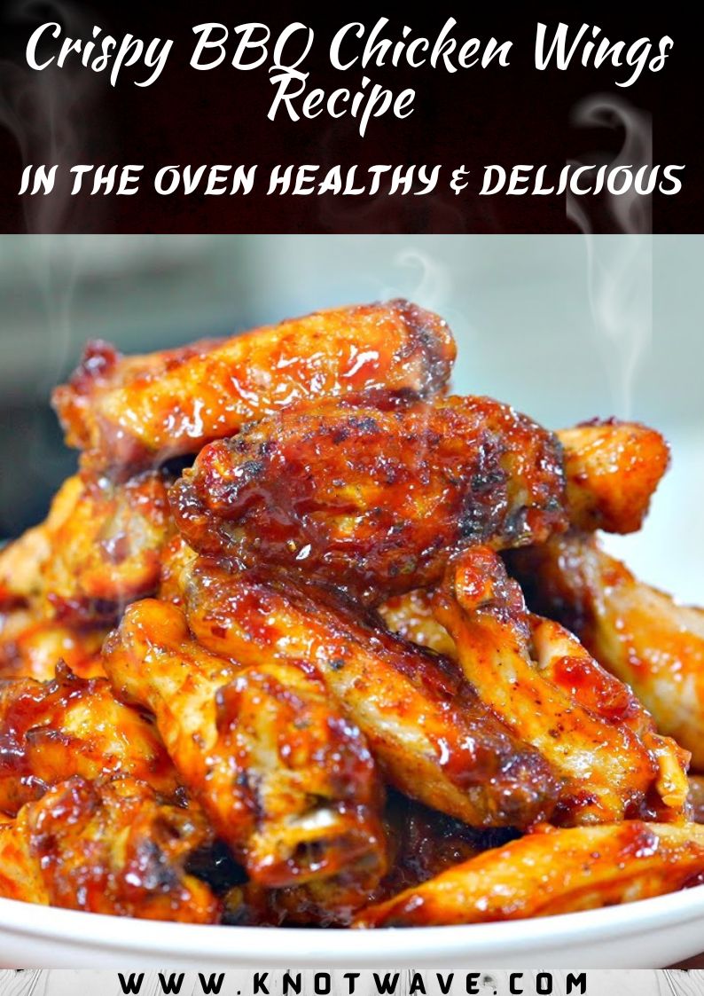 Crispy BBQ Chicken Wings Recipe in the Oven Healthy & Delicious