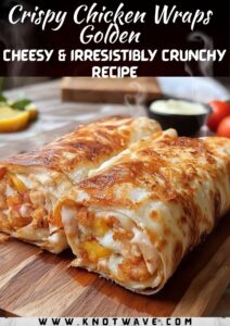 Crispy Chicken Wraps Golden, Cheesy & Irresistibly Crunchy Recipe