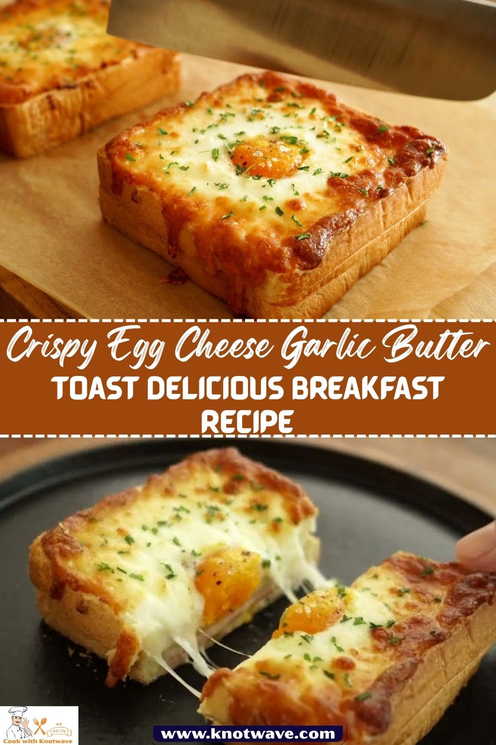 Crispy Egg Cheese Garlic Butter Toast Delicious Breakfast Recipe