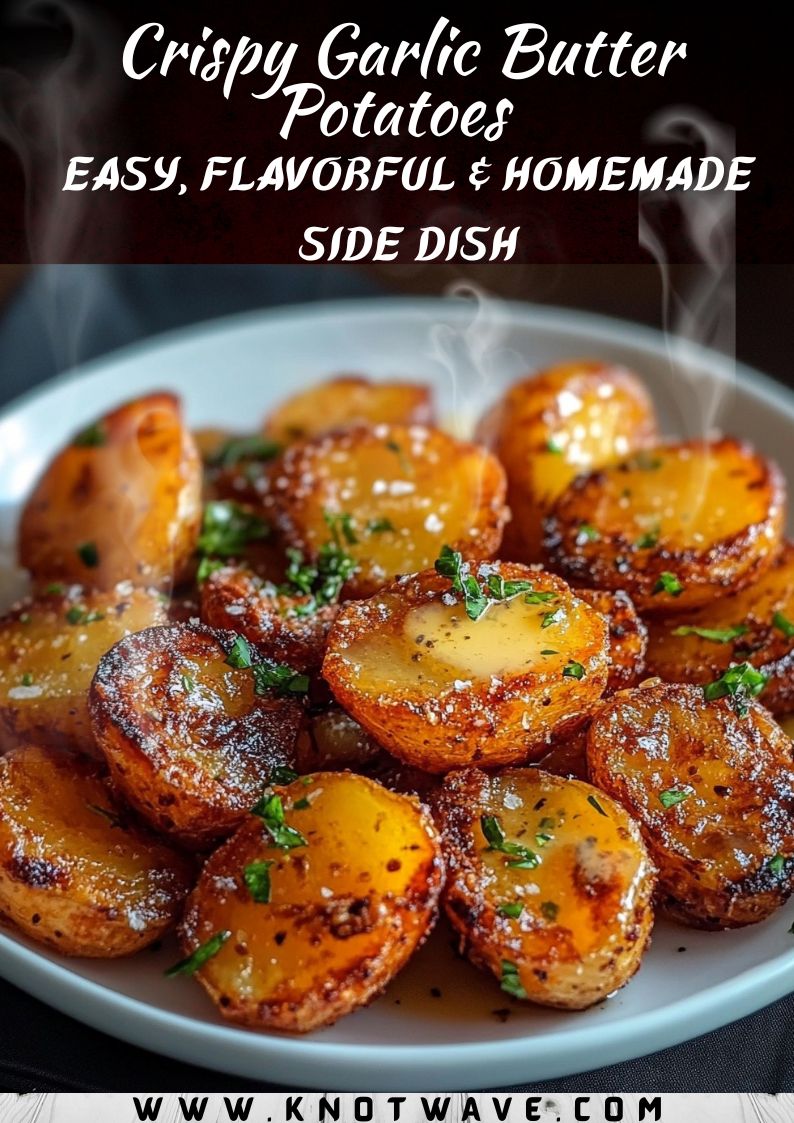 Crispy Garlic Butter Potatoes – Easy, Flavorful & Homemade Side Dish