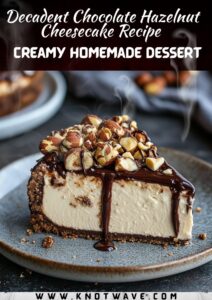 Decadent Chocolate Hazelnut Cheesecake Recipe Creamy Homemade Dessert