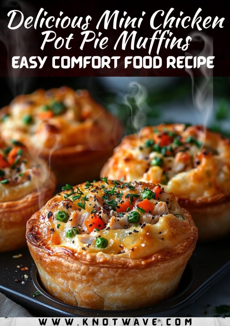 Delicious Mini Chicken Pot Pie Muffins Easy Comfort Food Recipe