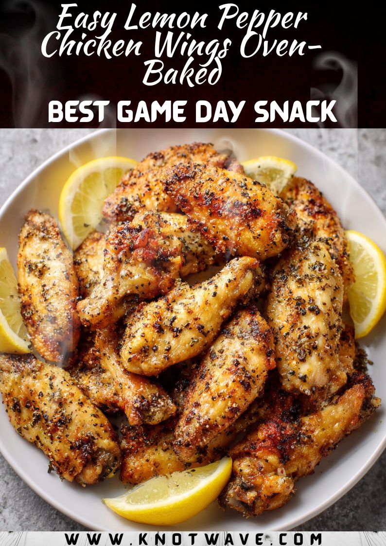 Easy Lemon Pepper Chicken Wings Oven-Baked Best Game Day Snack