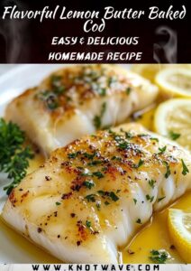 Flavorful Lemon Butter Baked Cod – Easy & Delicious Homemade Recipe