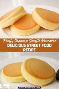 Fluffy Japanese Soufflé Pancakes Delicious Street Food Recipe