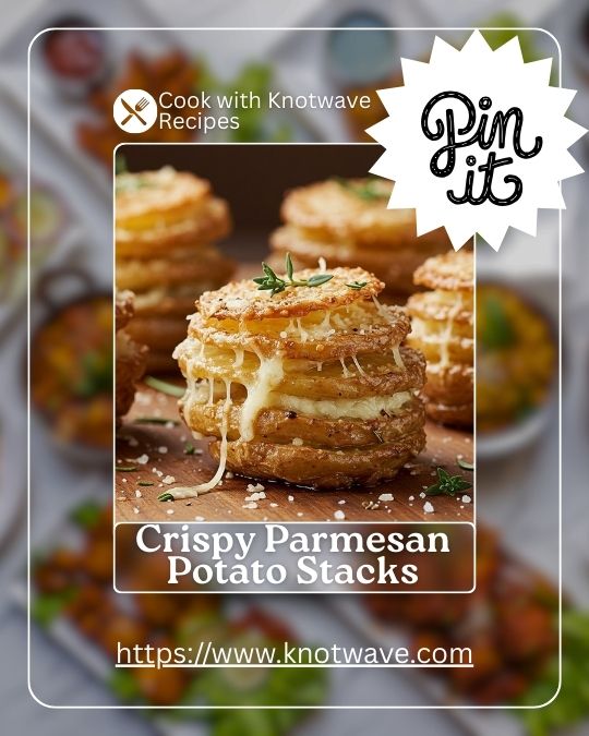 Golden Crispy Parmesan Potato Stacks Recipe Crunchy & Cheesy Potatoes