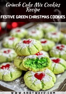 Grinch Cake Mix Cookies Recipe Festive Green Christmas Cookies