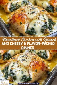 Hasselback Chicken with Spinach and Cheesy & Flavor-Packed Dinner