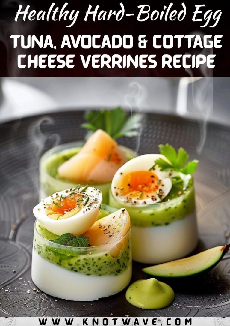 Healthy Hard-Boiled Egg, Tuna, Avocado & Cottage Cheese Verrines Recipe