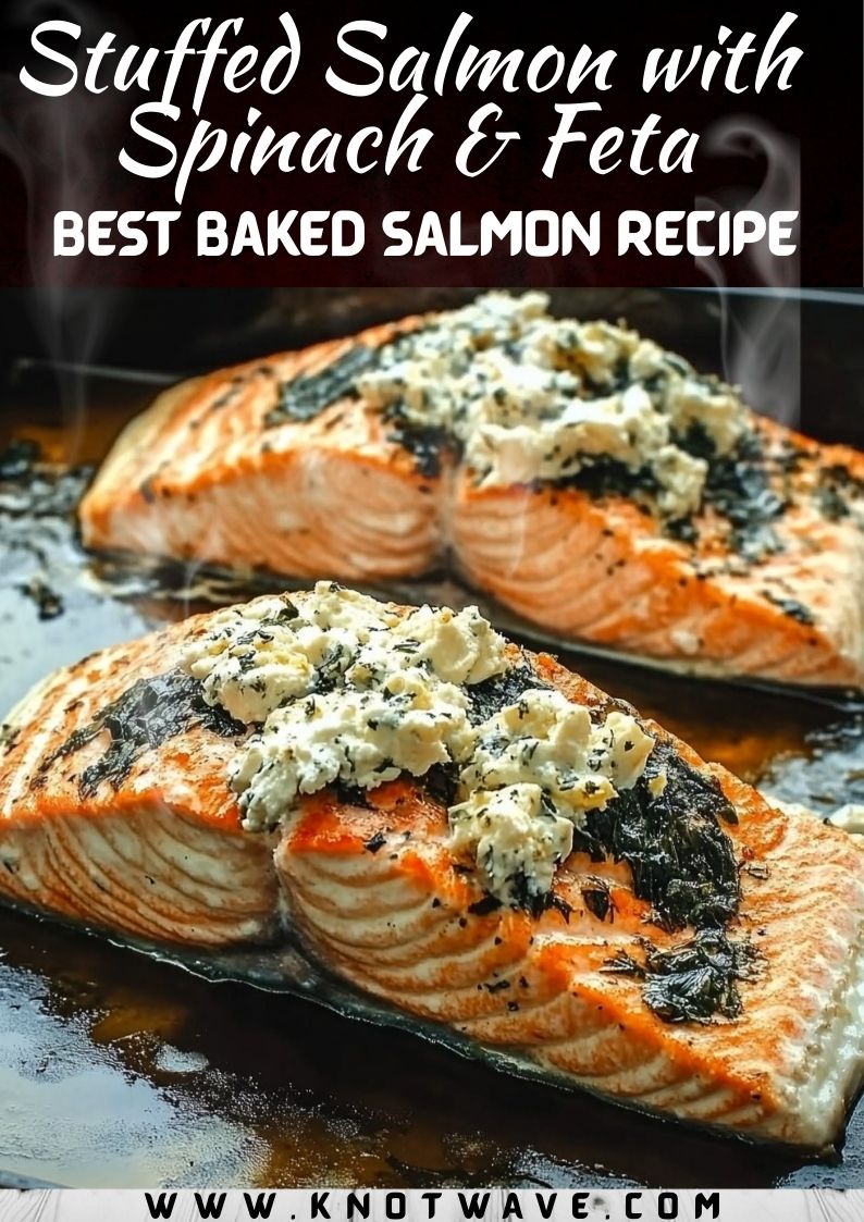 Irresistibly Delicious Stuffed Salmon with Spinach & Feta Best Baked Salmon Recipe