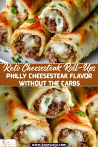 Keto Cheesesteak Roll-Ups Philly Cheesesteak Flavor Without the Carbs