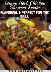 Lemon Herb Chicken Skewers Recipe Light, Flavorful & Perfect for the Grill