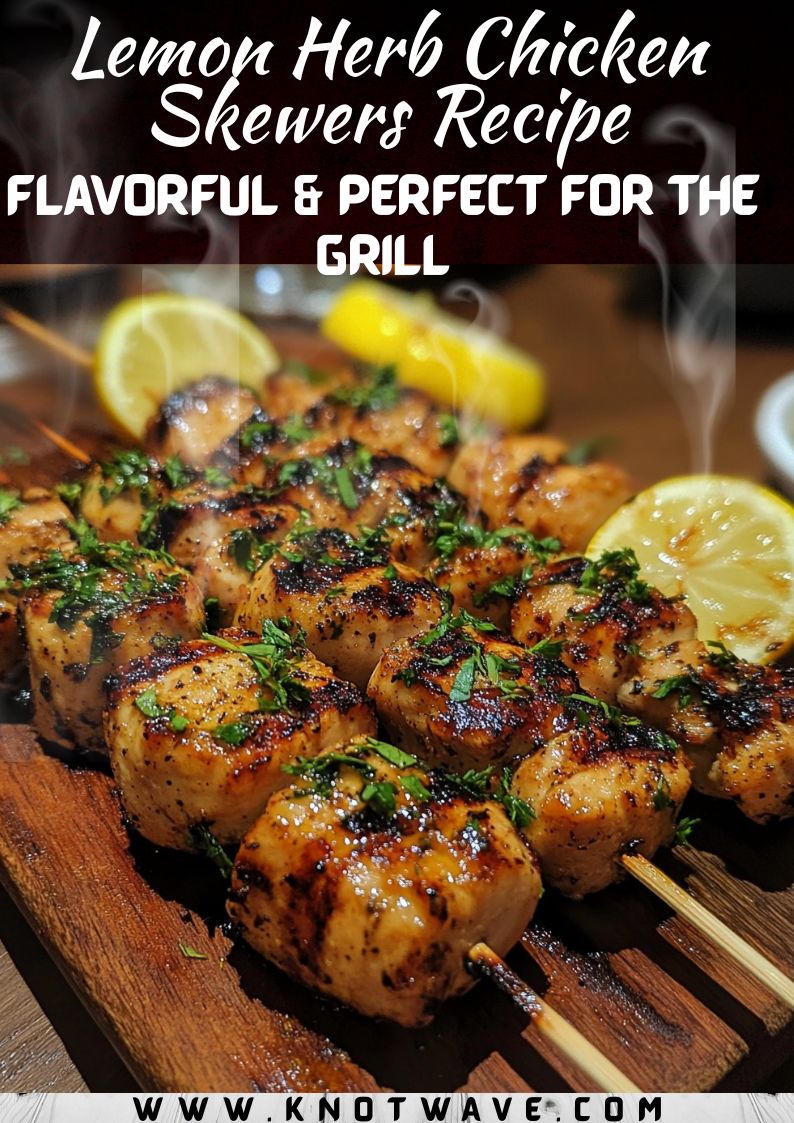 Lemon Herb Chicken Skewers Recipe Light, Flavorful & Perfect for the Grill