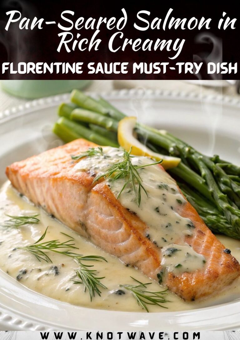 Pan-Seared Salmon in Rich Creamy Florentine Sauce Must-Try Dish
