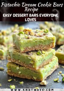 Pistachio Dream Cookie Bars Recipe Easy Dessert Bars Everyone Loves