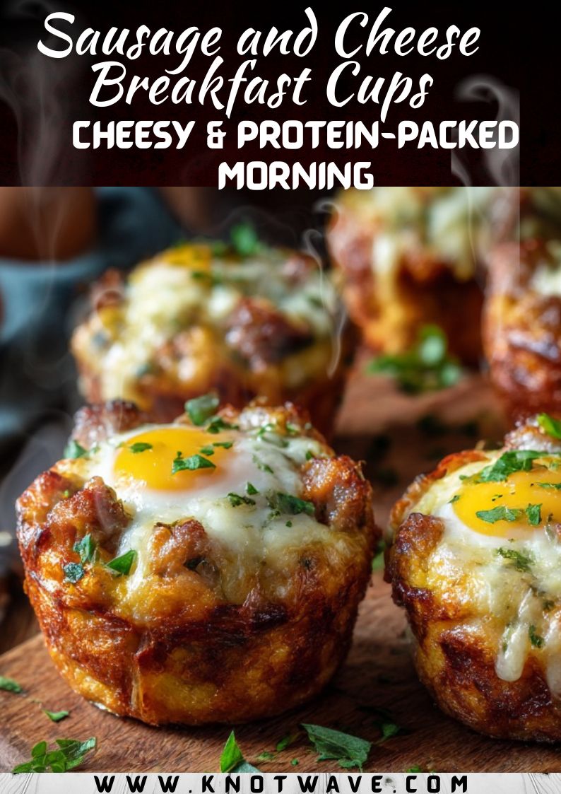 Sausage and Cheese Breakfast Cups Recipe Cheesy & Protein-Packed Morning