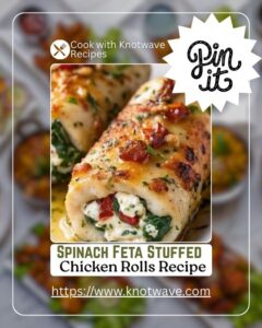 Spinach and Feta Stuffed Chicken Rolls Recipe Healthy & Delicious