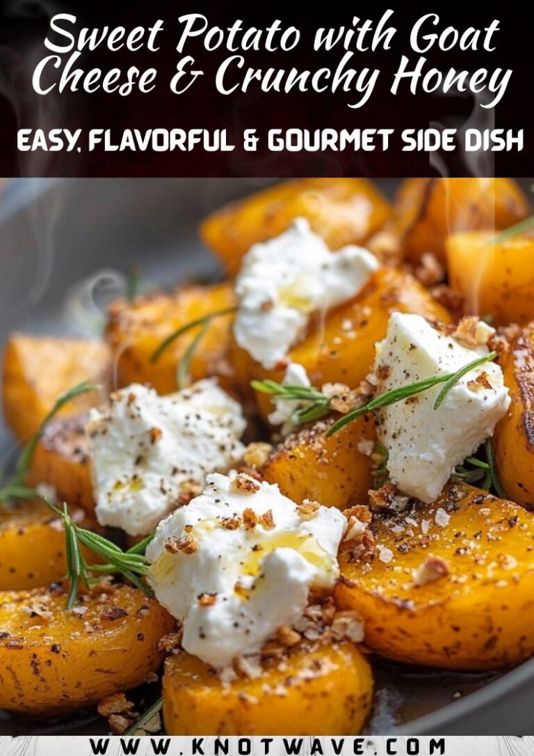 Sweet Potato with Goat Cheese & Crunchy Honey – Easy, Flavorful & Gourmet Side Dish