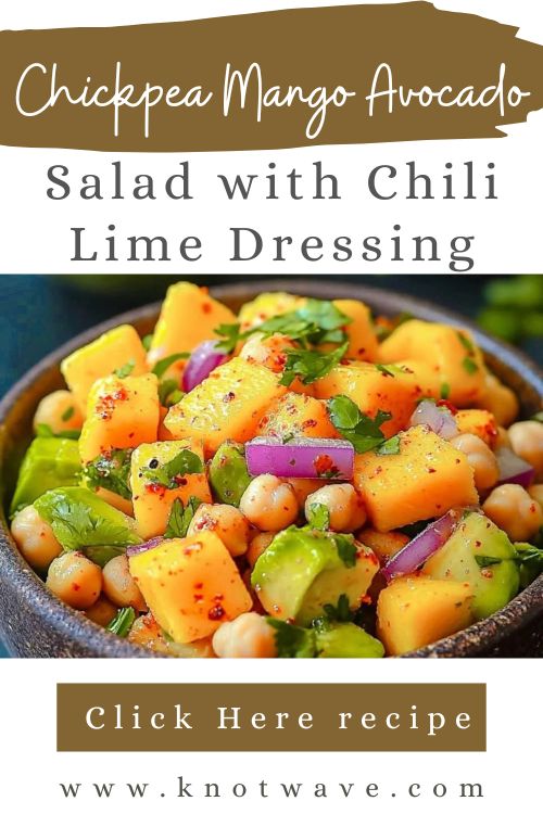 Chickpea Mango Avocado Salad with Chili Lime Dressing – Quick, Healthy & Flavorful Vegan Lunch