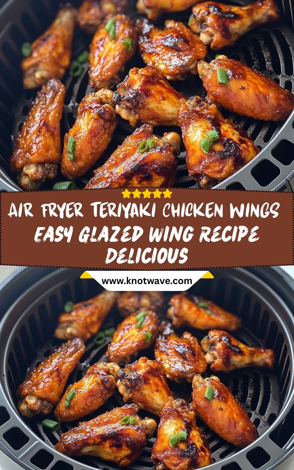 Crispy Air Fryer Teriyaki Chicken Wings – Easy Glazed Wing Recipe