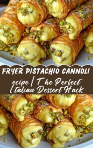 Easy Air Fryer Pistachio Cannoli Recipe The Perfect Italian Dessert Hack