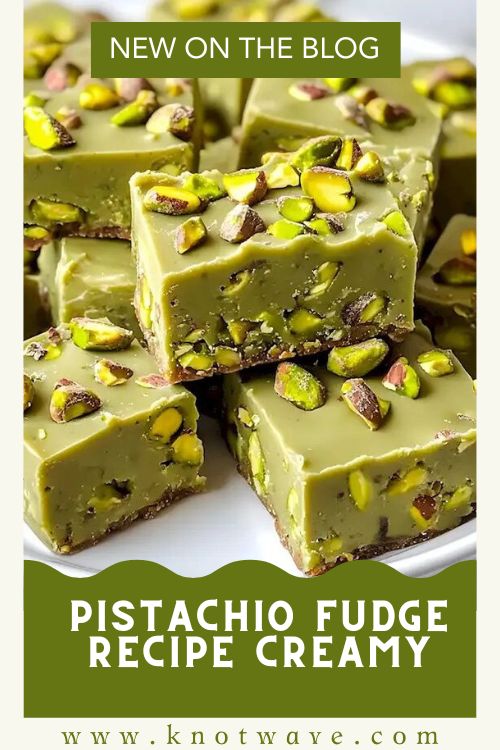 Easy Pistachio Fudge Recipe Creamy, Nutty & Ready in Minutes
