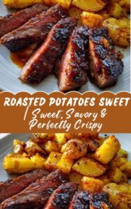 Honey Beef with Roasted Potatoes Sweet, Savory & Perfectly Crispy
