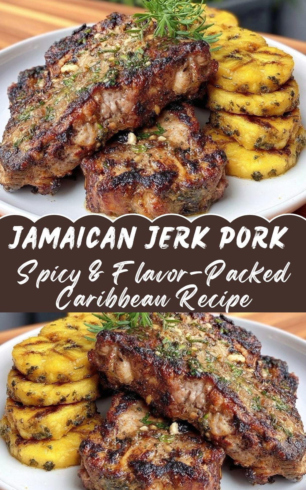 Jamaican Jerk Pork with Plantains – Authentic, Spicy & Flavor-Packed Caribbean Recipe