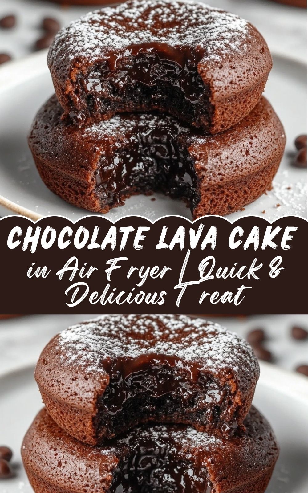 Molten Chocolate Lava Cake in Air Fryer Quick & Delicious Treat