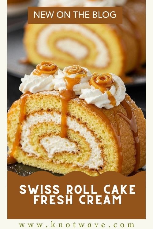 Swiss Roll Cake Recipe with Fresh Cream Simple and Tasty Dessert Idea