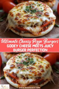 Ultimate Cheesy Pizza Burgers – Gooey Cheese Meets Juicy Burger Perfection