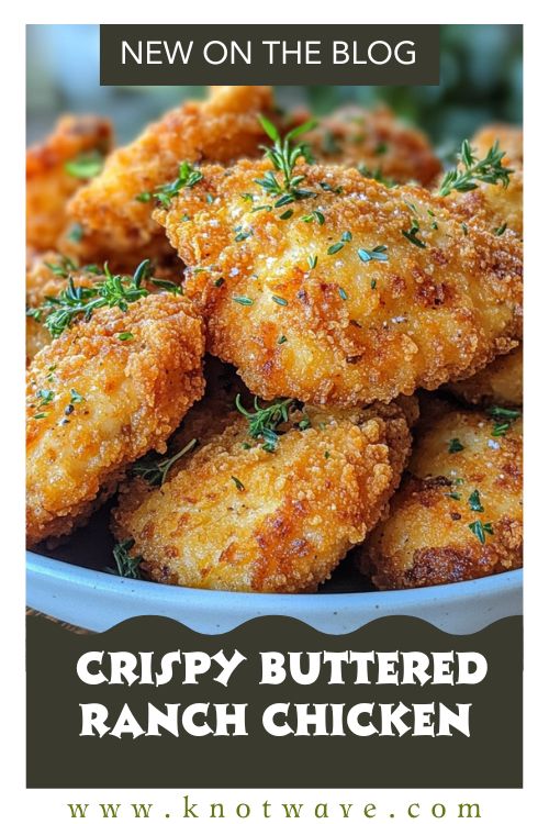 Crispy Buttered Ranch Chicken Juicy Inside Crunchy Outside