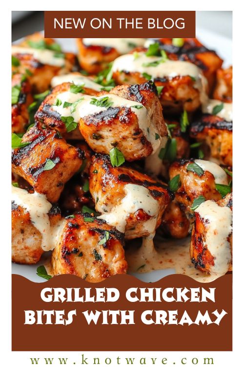 Spicy Grilled Chicken Bites with Creamy Drizzle Pure Flavor Rush