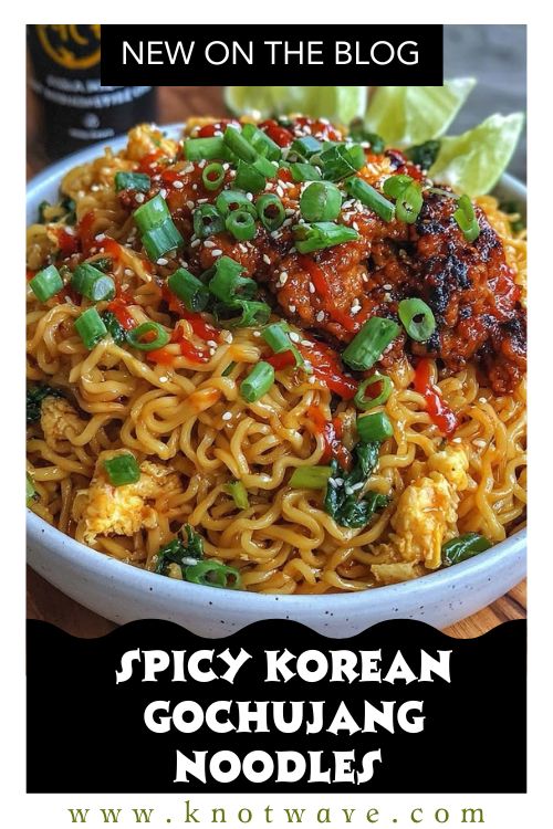 Spicy Korean Gochujang Noodles Fiery Flavorful & Addictive