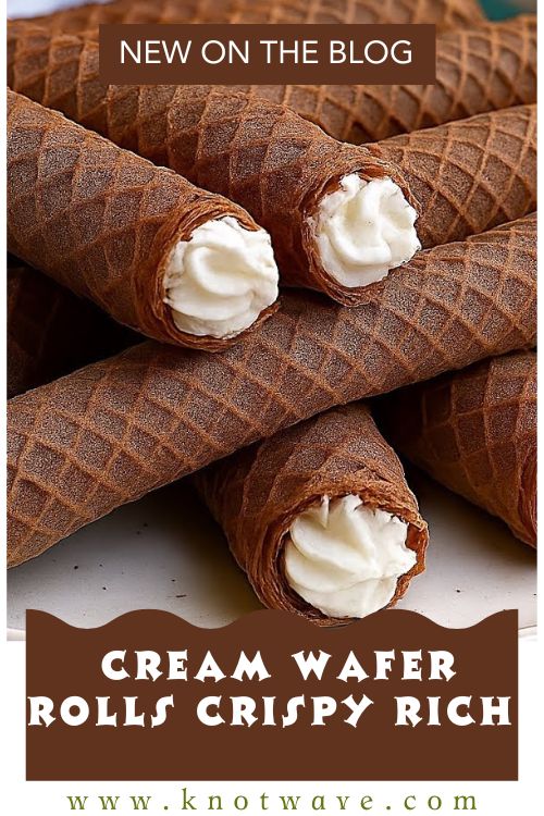 Chocolate Cream Wafer Rolls Crispy Rich & Delicious Sweet Treat