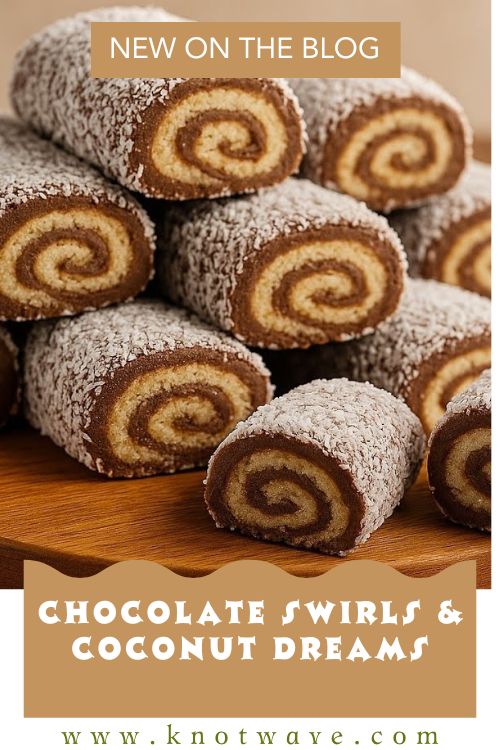 Chocolate Swirls & Coconut Dreams with tender layers, gooey chocolate, and delicate coconut. Sweet, indulgent, and perfect for cozy home baking moments.