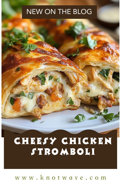 Crispy Cheesy Chicken Stromboli Flavorful & Delicious