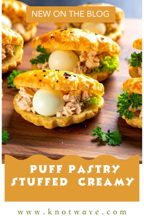 Flaky Puff Pastry Stuffed with Creamy Tuna Salad