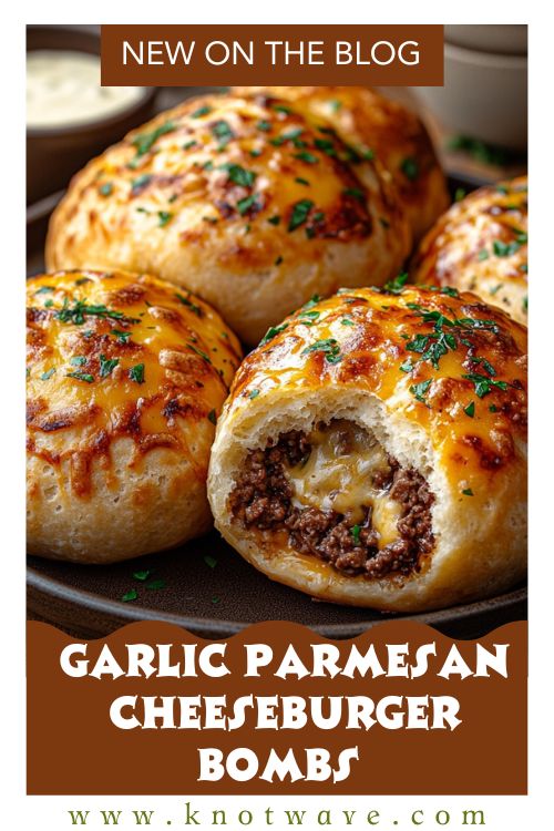 Garlic Parmesan Cheeseburger Bombs Ultimate Cheesy Bite