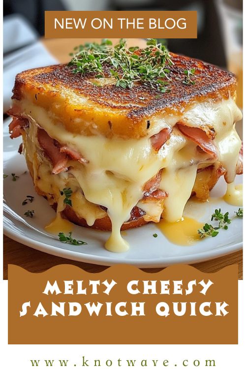 Melty Cheesy Sandwich Quick & Delicious Snack
